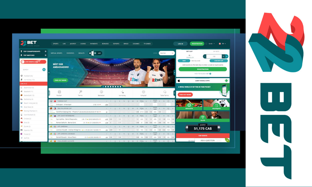 A quick overview of the 22bet sports betting site