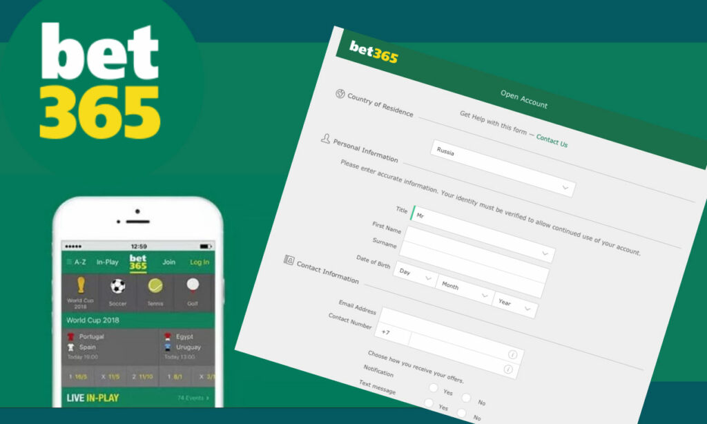 Sign Up with Bet365